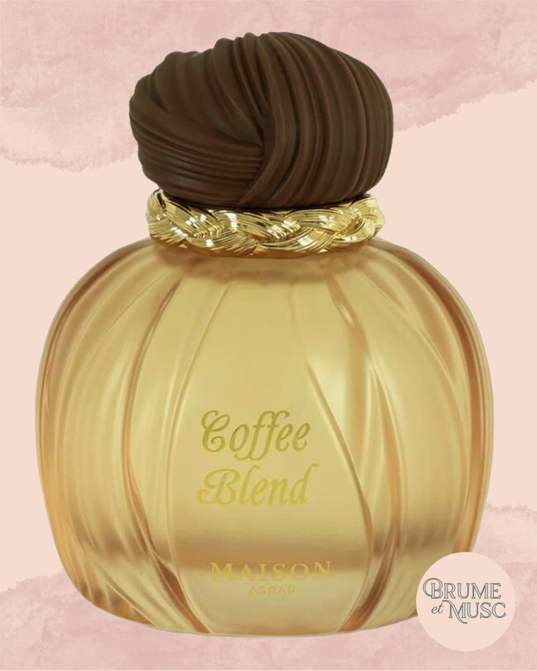 Flacon de l'eau de parfum Coffee Blend de Maison Asrar - Parfum gourmand café et noisette