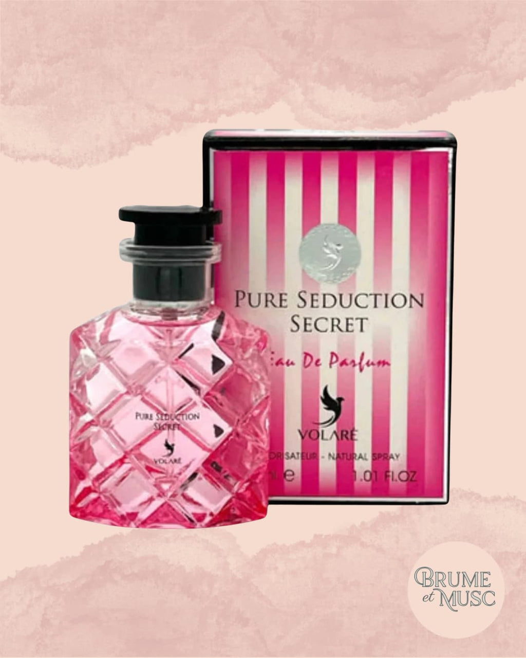 Parfum Pure Seduction Secret Volaré 30ml flacon eau de parfum Dubaï