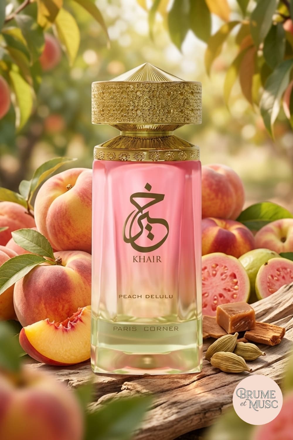 Khair Peach Delulu Parfum fruité longue Tenue