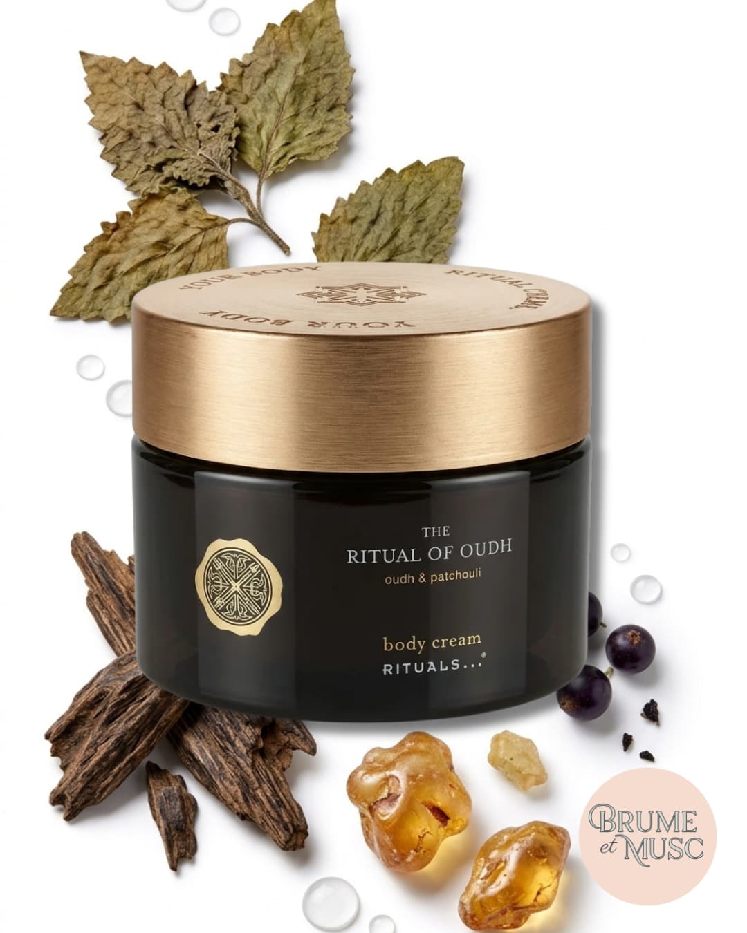 Crème hydratante oud et patchouli Rituals