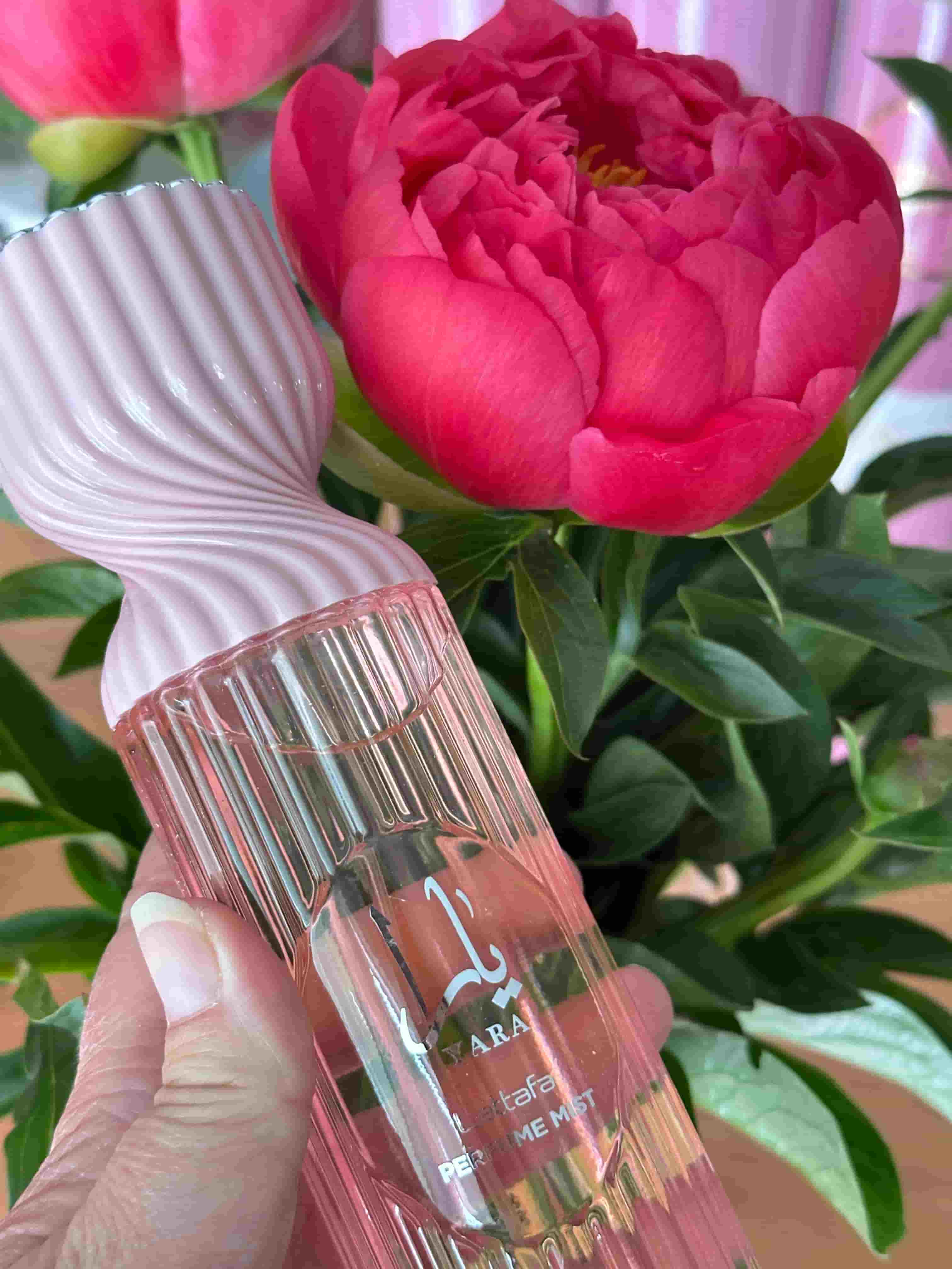 Sillage crémeux et fruité brume Lattafa Yara rose poudré