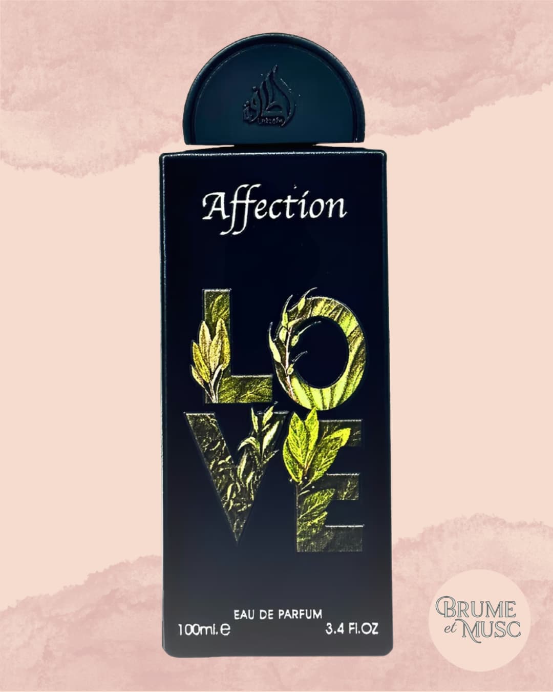 Flacon de l'eau de parfum Affection de Lattafa Pride - Parfum gourmand pistache et lactones