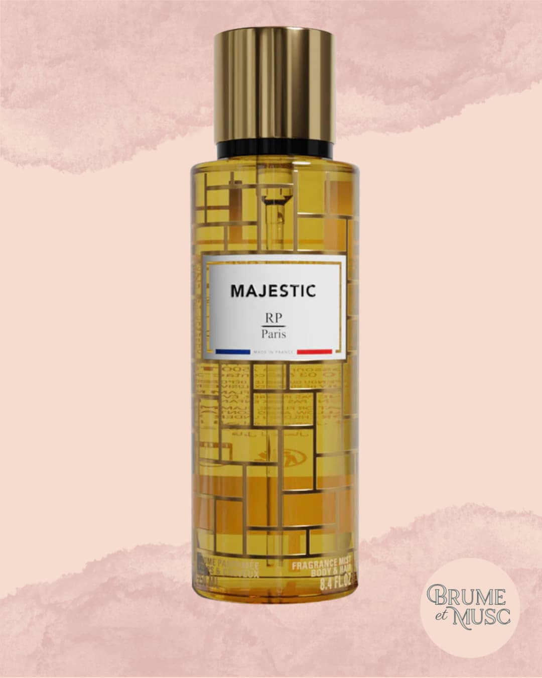 Brume parfumée Majestic RP Paris - Sillage bois de cèdre, ambre et épices