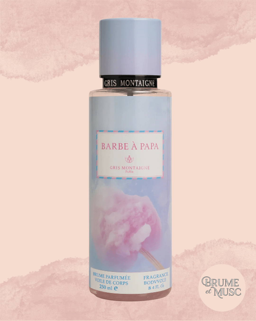 Brume parfumée Gris Montaigne Barbe à papa - Brume et Musc