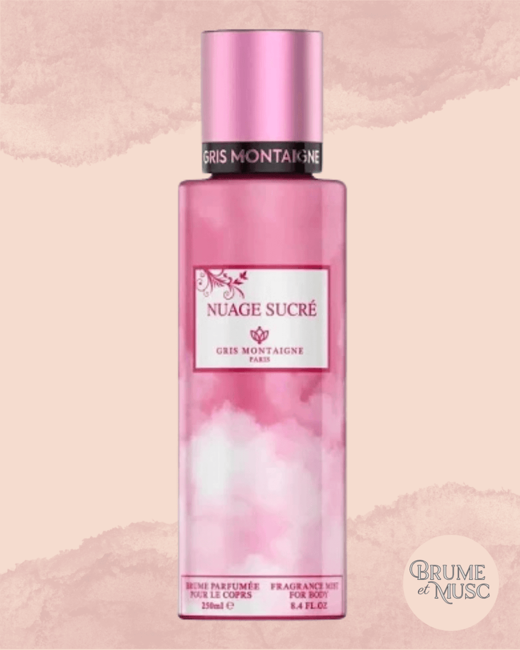 Brume parfumée Gris Montaigne Nuage Sucré - Brume et Musc