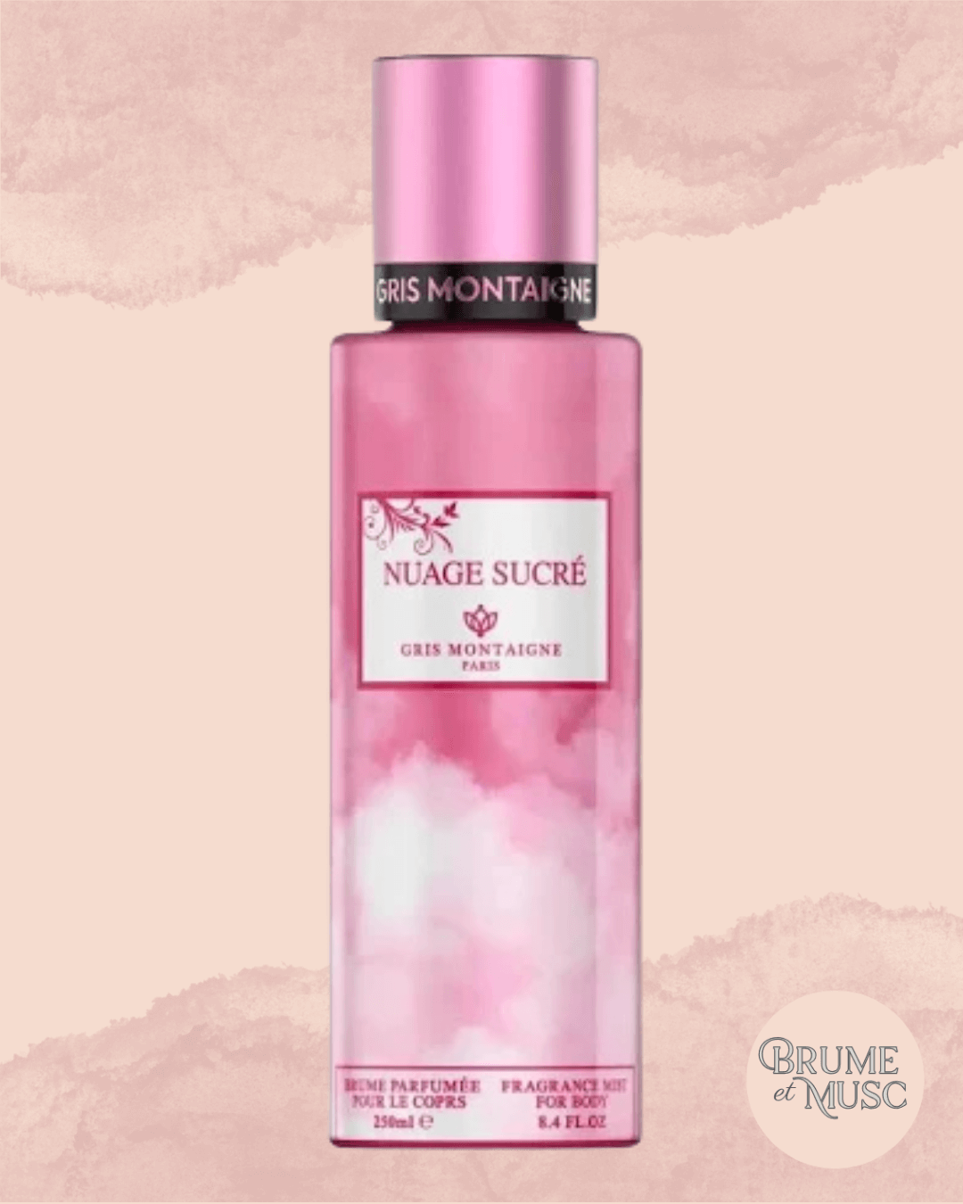 Brume parfumée Gris Montaigne Nuage Sucré - Brume et Musc