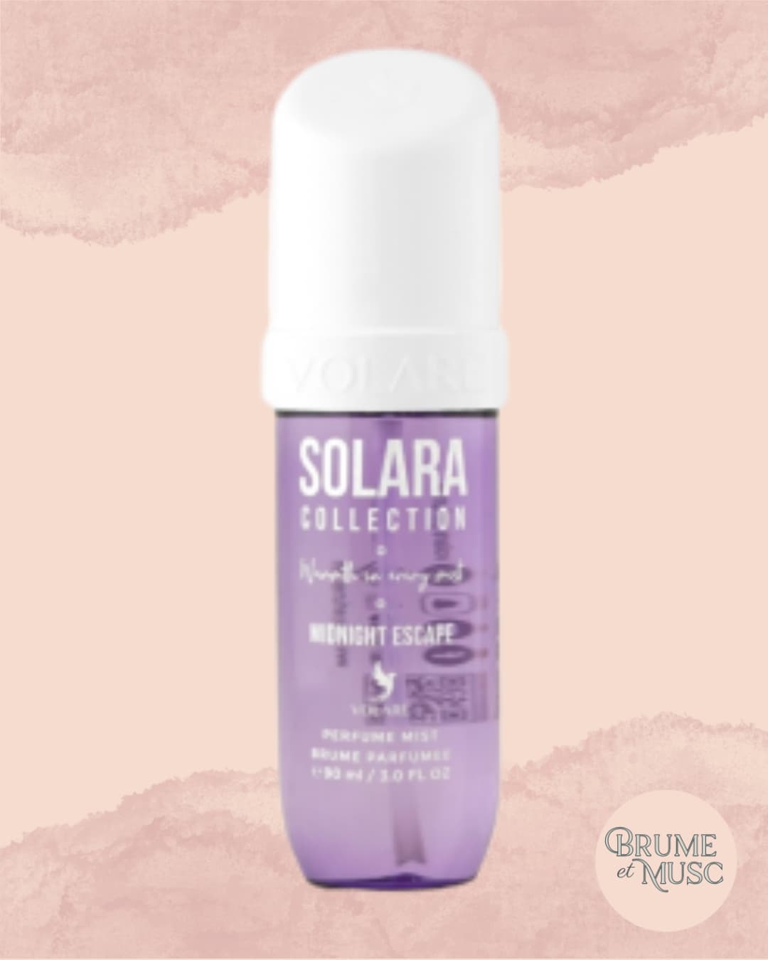 Brume parfumée Solara Midnight Escape de Volaré, format 90ml.
