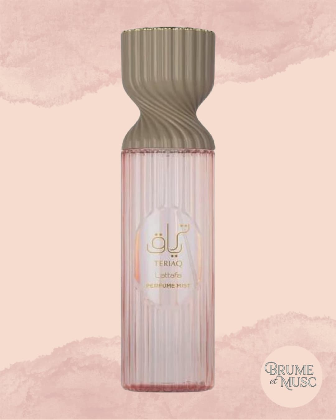 Brume parfumée Teriaq de Lattafa - Notes caramel et abricot