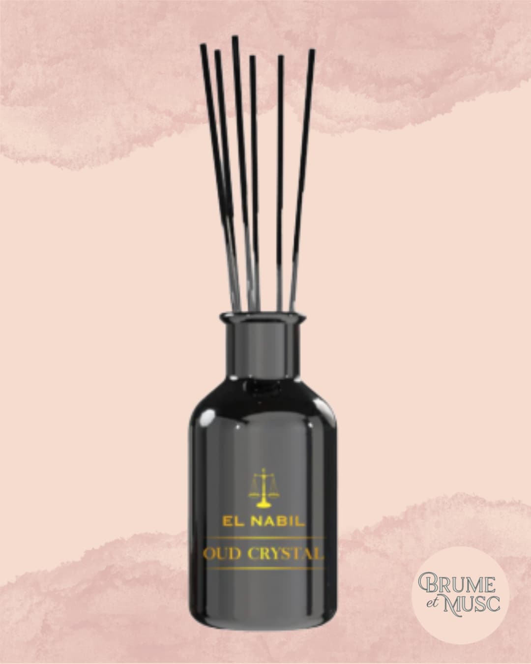 Diffuseur de parfum d'ambiance à bâtonnets Oud Crystal El Nabil 125ml