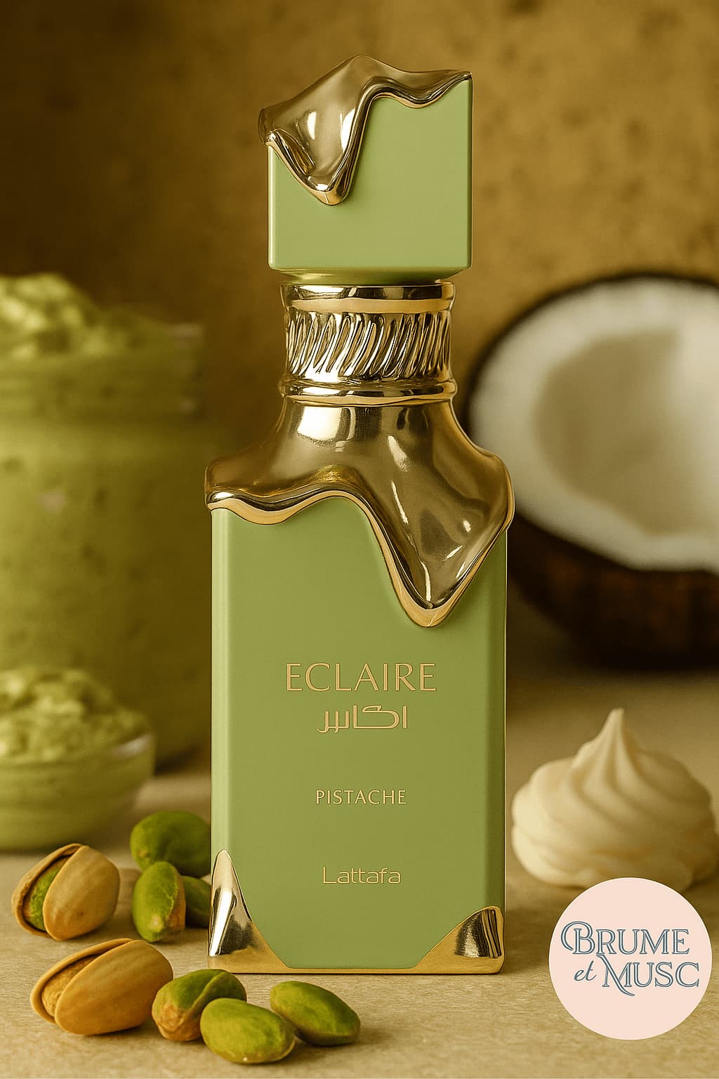 Eau de Parfum Eclaire Pistache - Lattafa - Brume et Musc