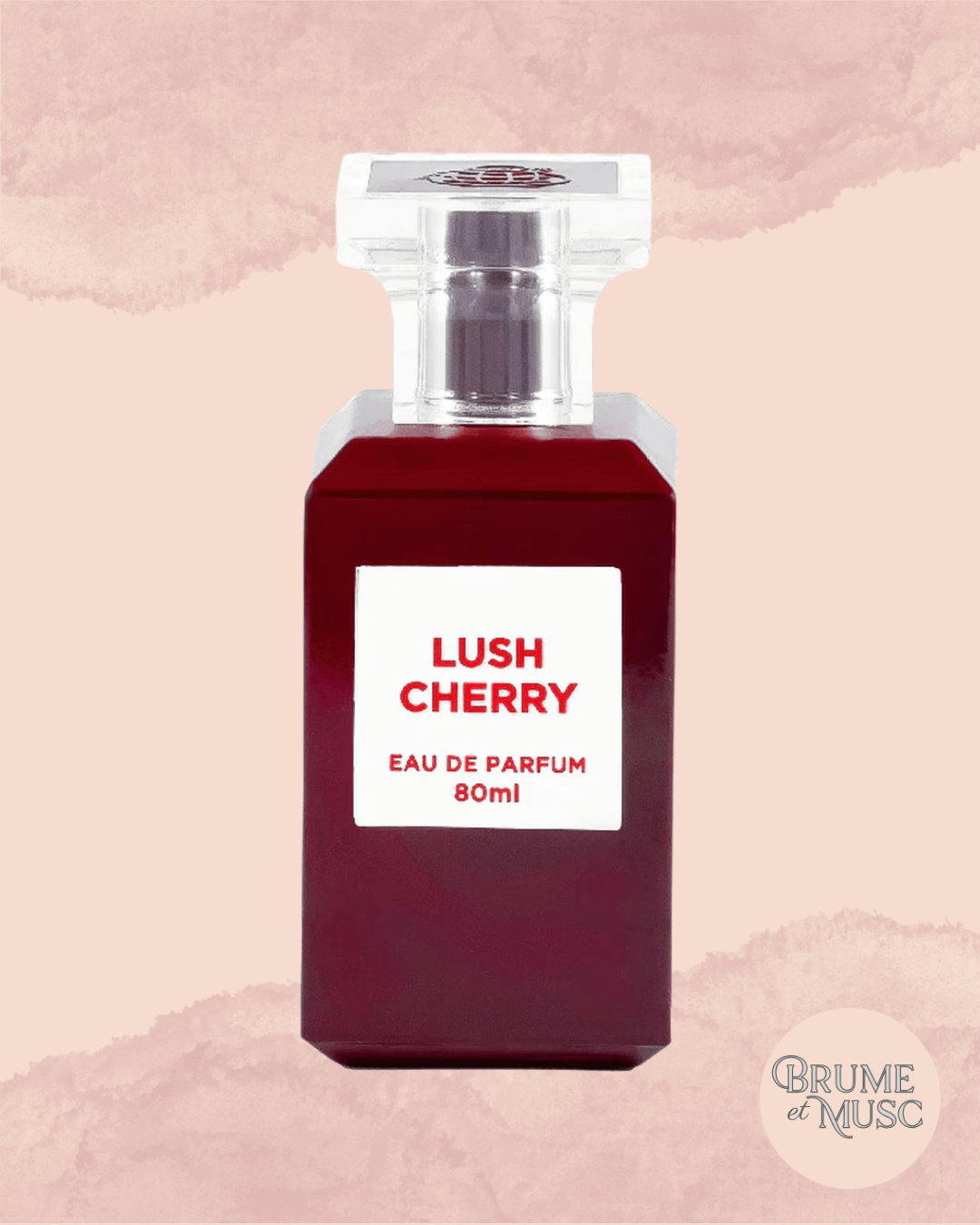 Eau de parfum Lush Cherry - Fragrance World - Brume et Musc