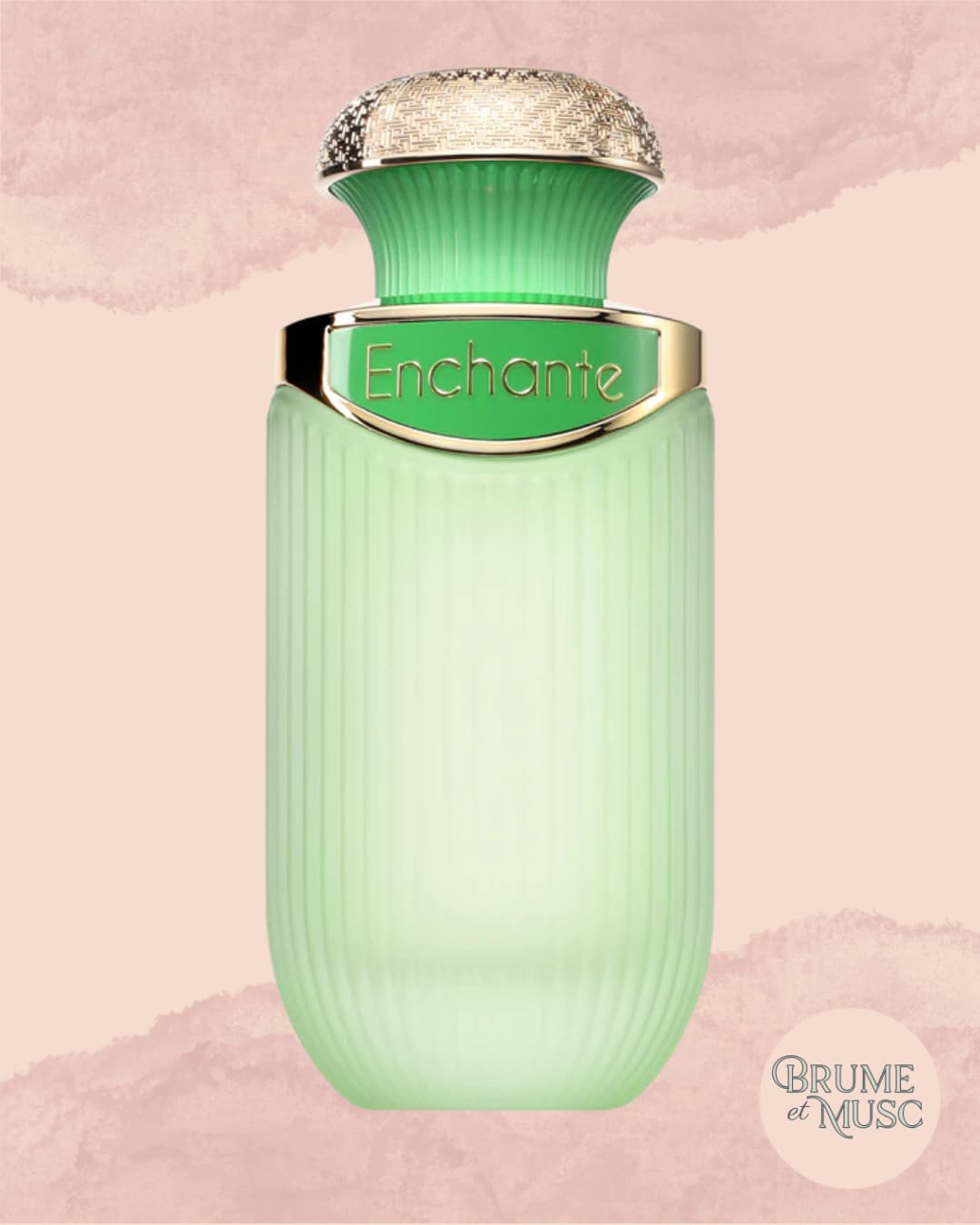 Flacon Enchante de Jenny Glow, parfum aux notes d'agrumes de Sicile, fruits et vanille de Madagascar.