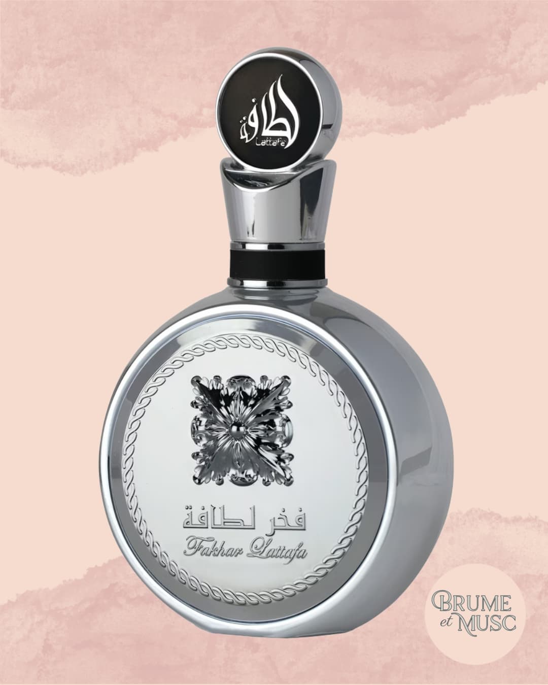 Eau de parfum Fakhar Platin de Lattafa - Flacon argenté 100ml