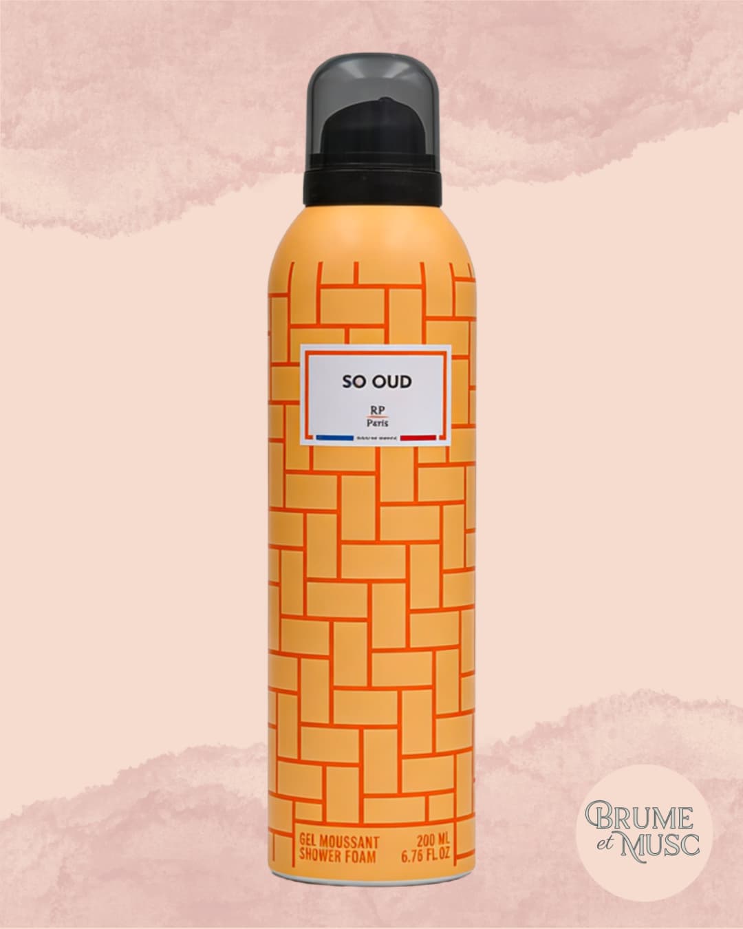 Mousse de douche So Oud par RP Paris, texture onctueuse, sillage oriental bois d'oud, patchouli et fruits de la passion.

