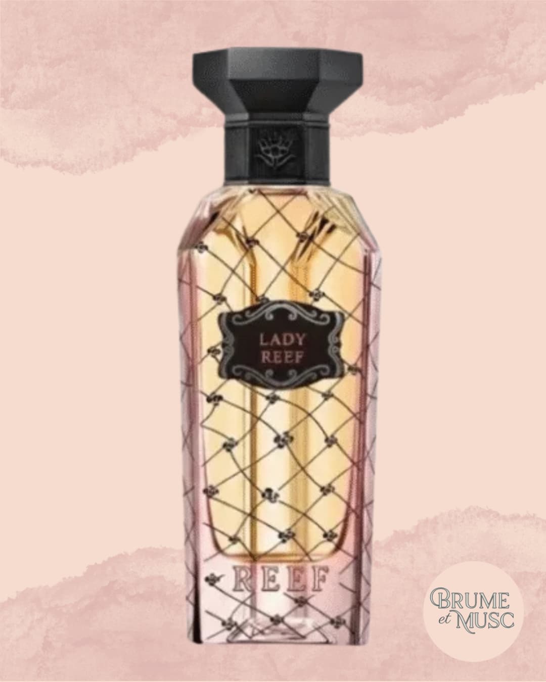 Flacon d'exception 150ml Lady Reef de Reef Perfumes, parfum luxe iris et cashmere