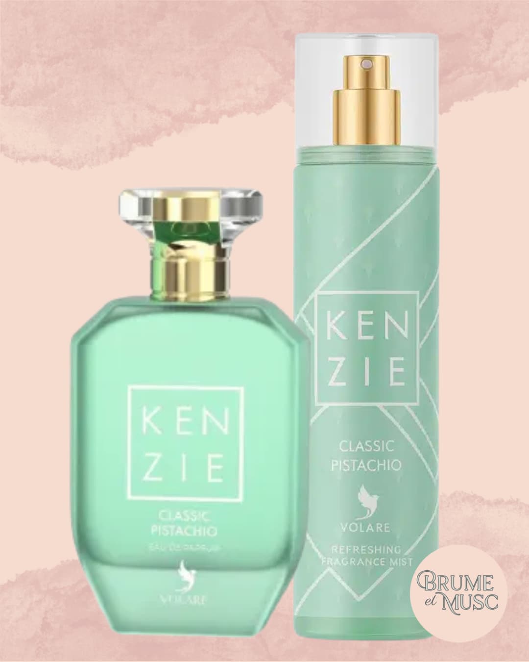 Duo Kenzie Classic Pistachio Volaré comprenant une eau de parfum et une brume parfumée assortie