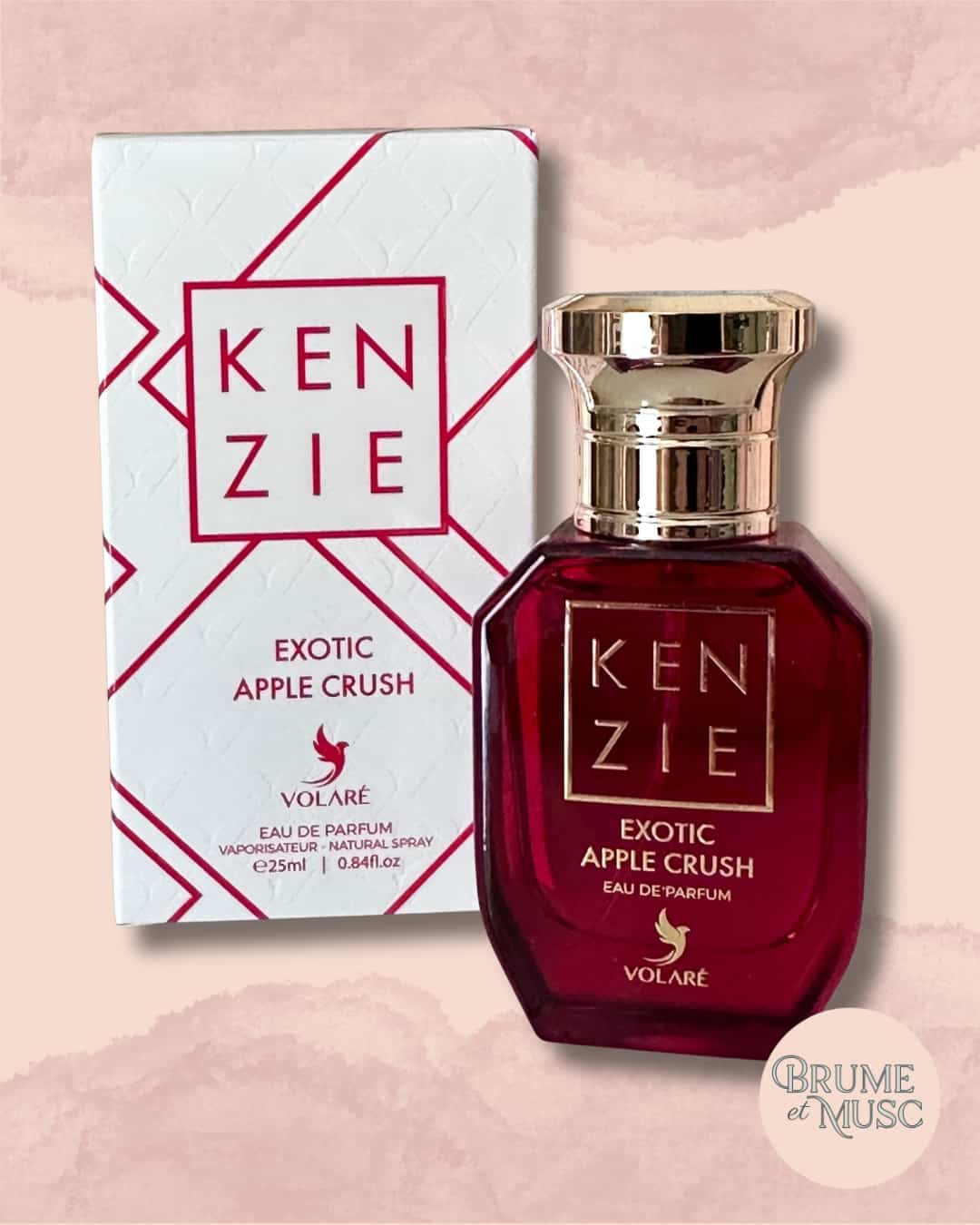 Eau de parfum Kenzie Exotic Apple Crush Volaré 25ml, senteur pomme rouge et litchi