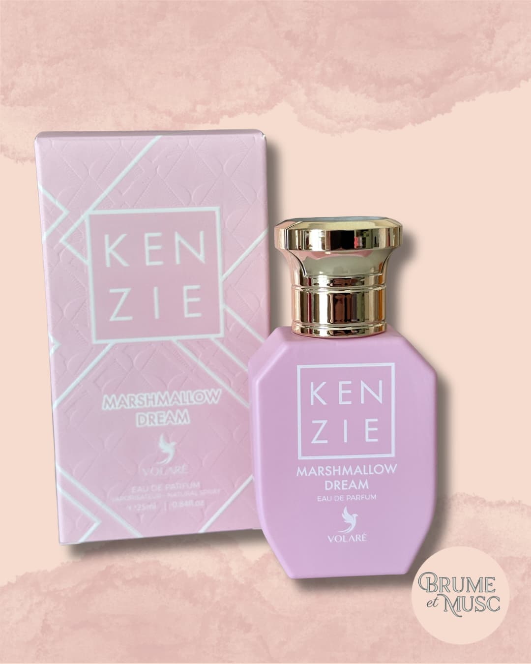 Eau de parfum Kenzie Marshmallow Dream Volaré 25ml, senteur guimauve et fleur d'oranger