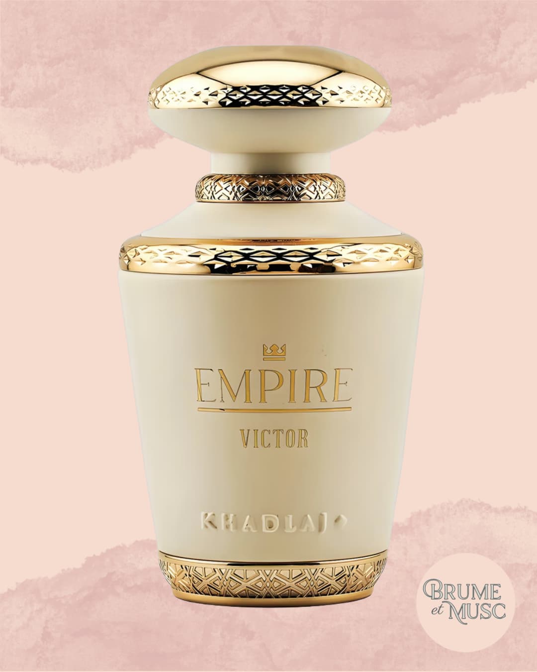 Flacon Empire Victor Khadlaj, une fragrance gourmande au citron et caramel