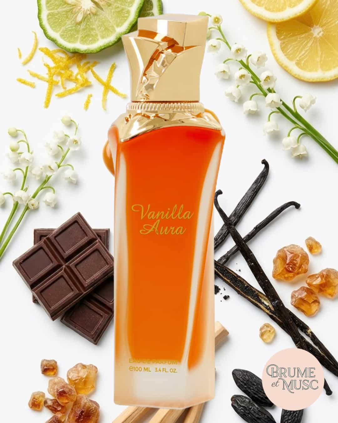 Ingrédients et notes olfactives de l'eau de parfum Vanilla Aura Maison Asrar