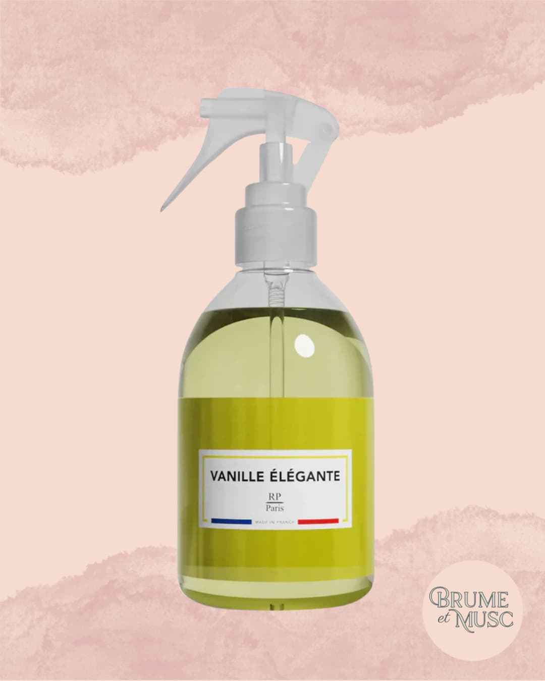 Flacon spray textile Vanille Élégante RP Paris - Parfum maison Vanille et Patchouli